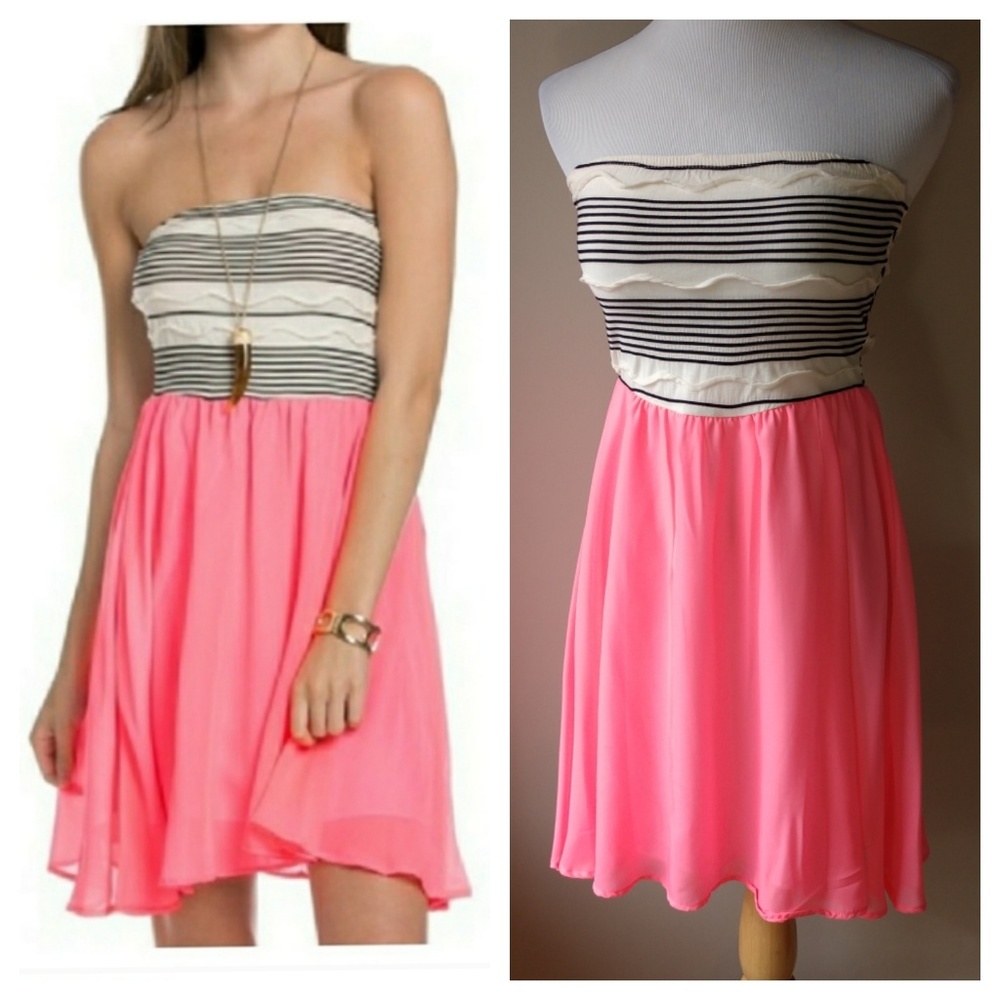 Pink Tube-top Dress